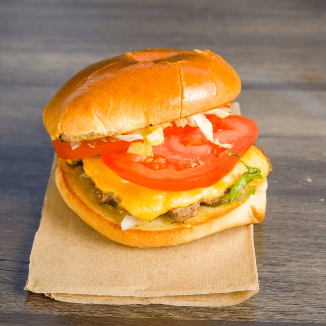 Old Lady Burger W/Fries $8.